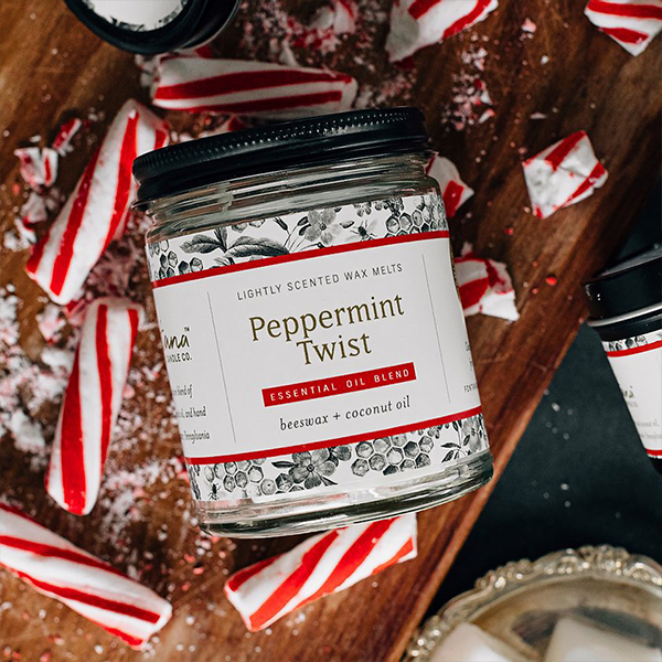 Peppermint Twist Essential Oil Candle